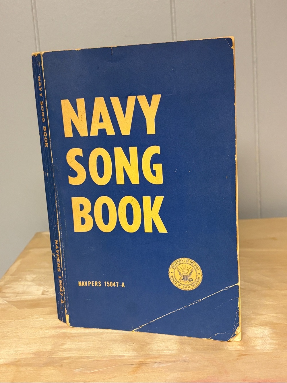 US Navy Song Book 1958 Blue and Yellow Service Song Collection